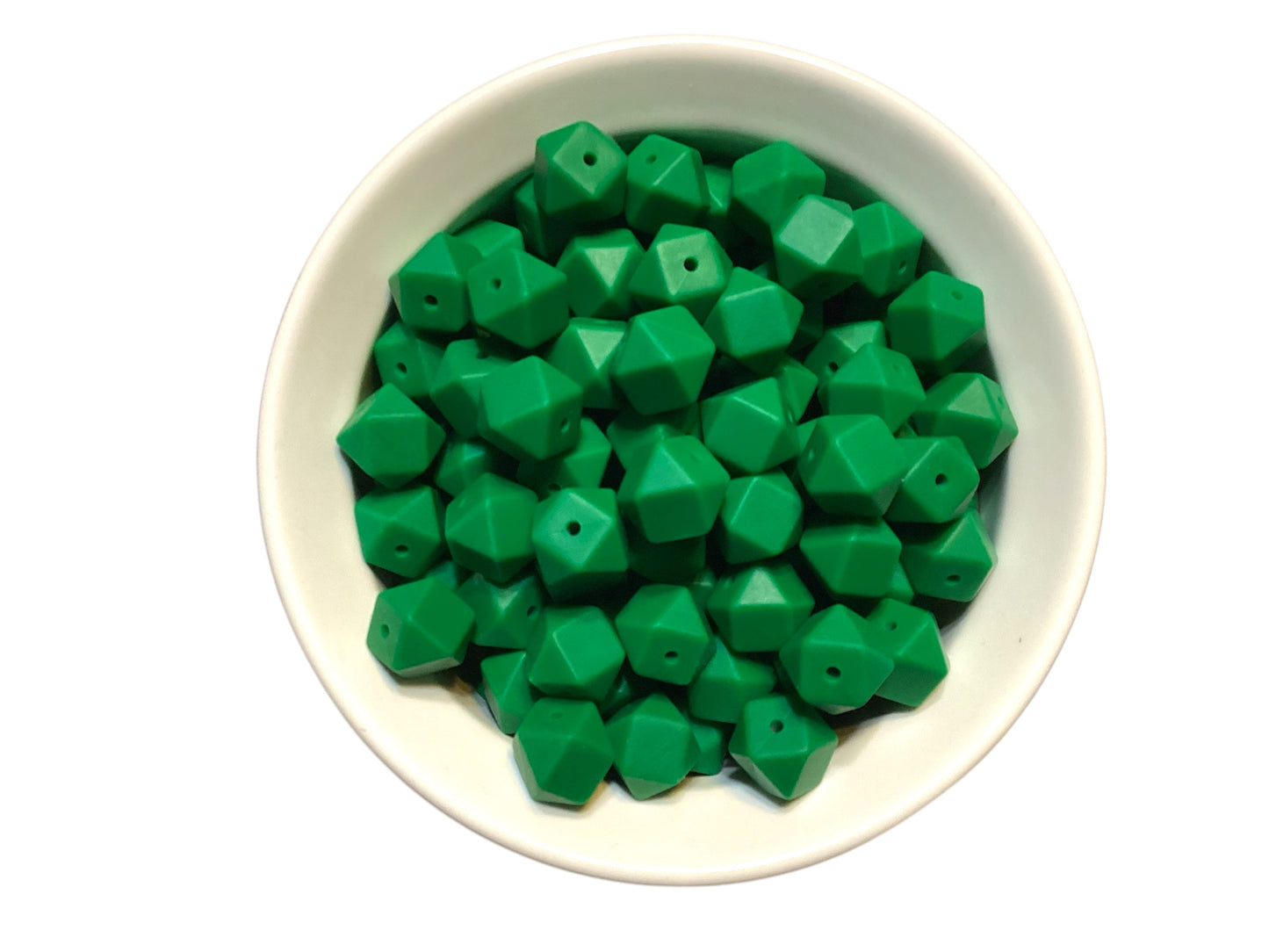 14mm Hexagon Silicone Bead