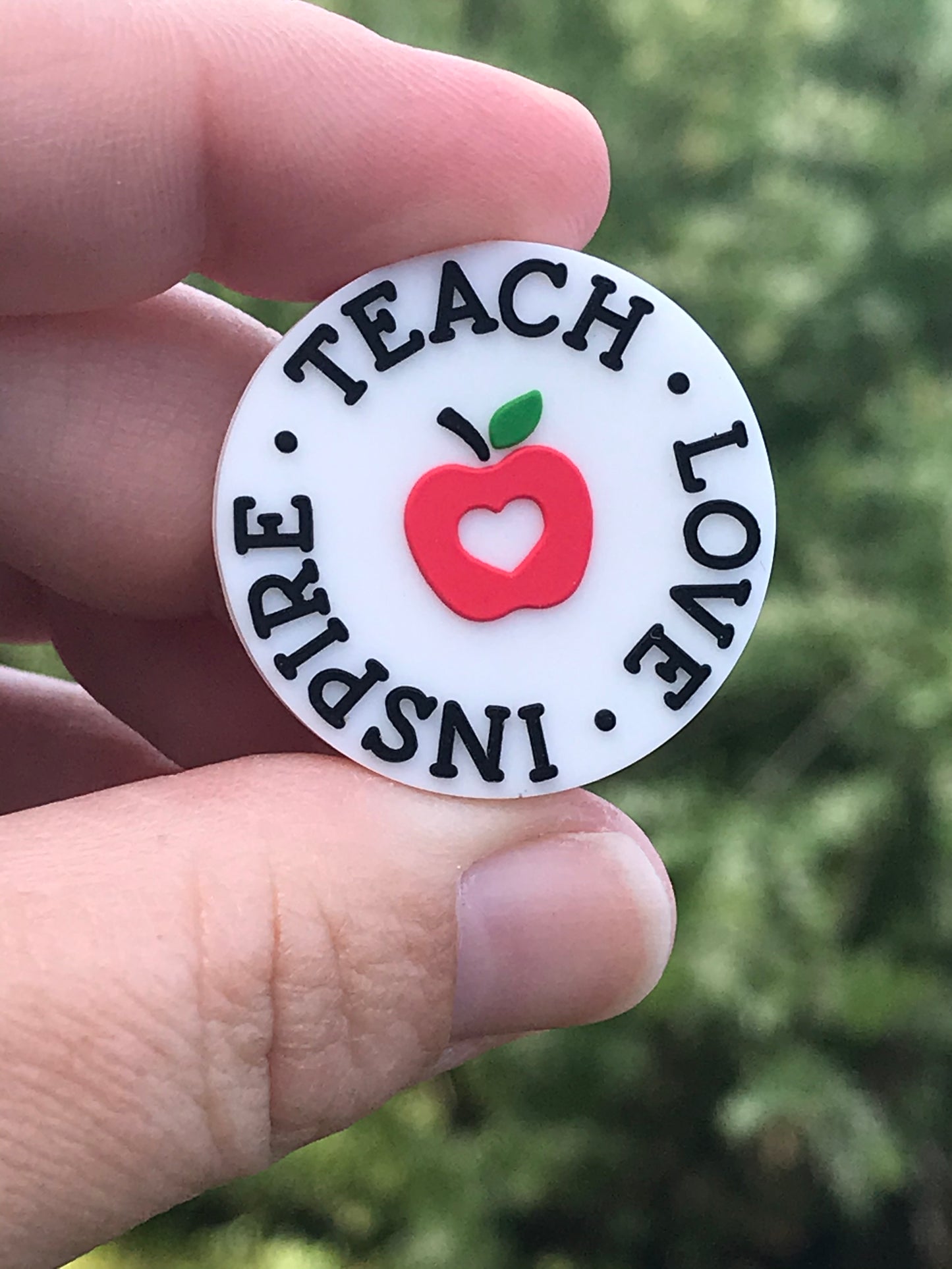 Teach Love Inspire Focal Bead