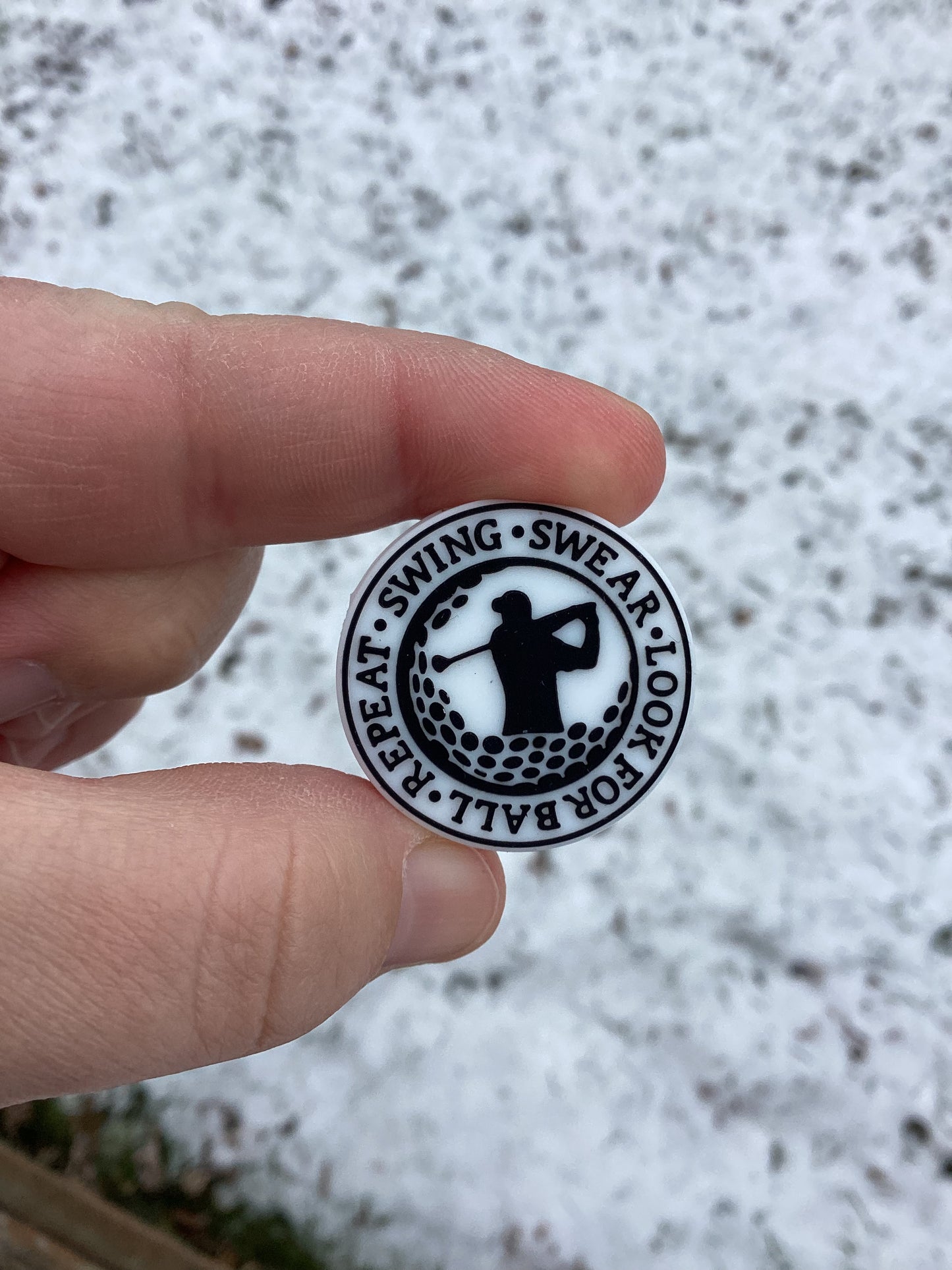 Swing Swear Golf Focal Bead