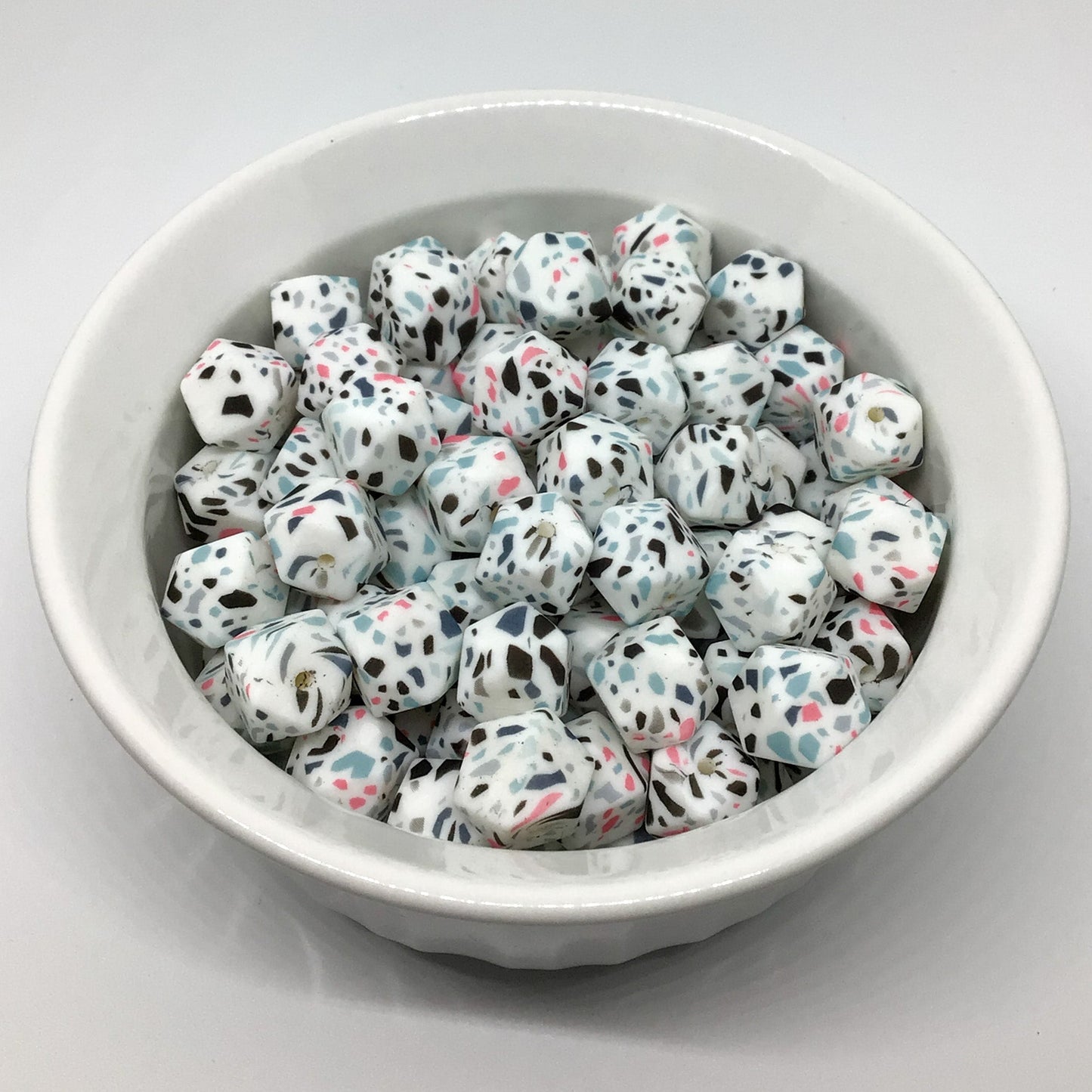 White Terrazzo Print