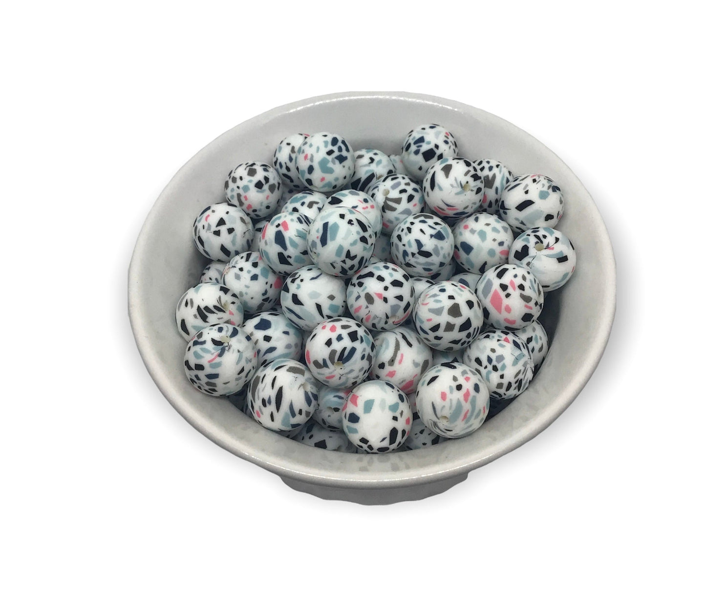 White Terrazzo Print