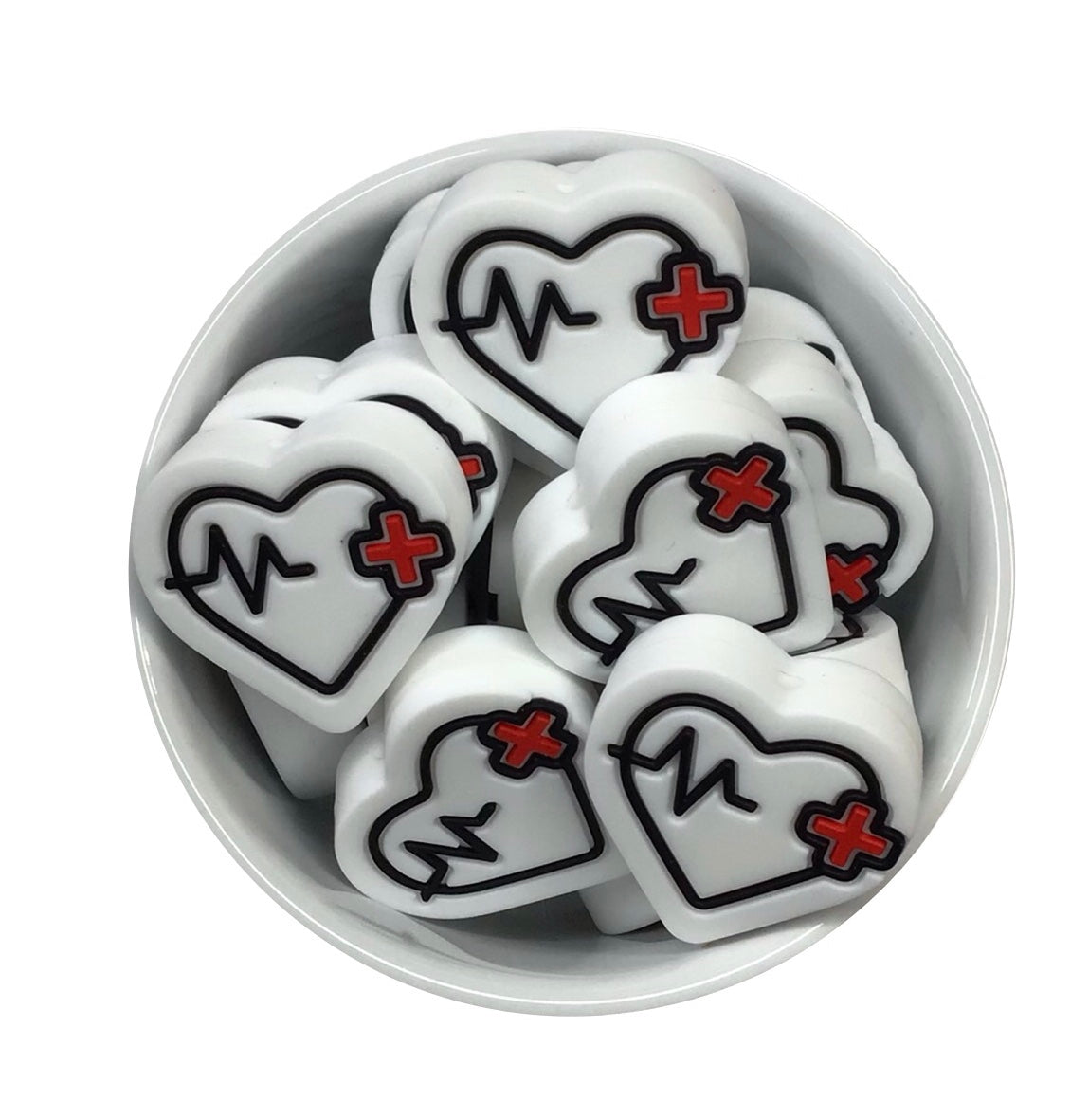 Healthcare Heart Focal Bead