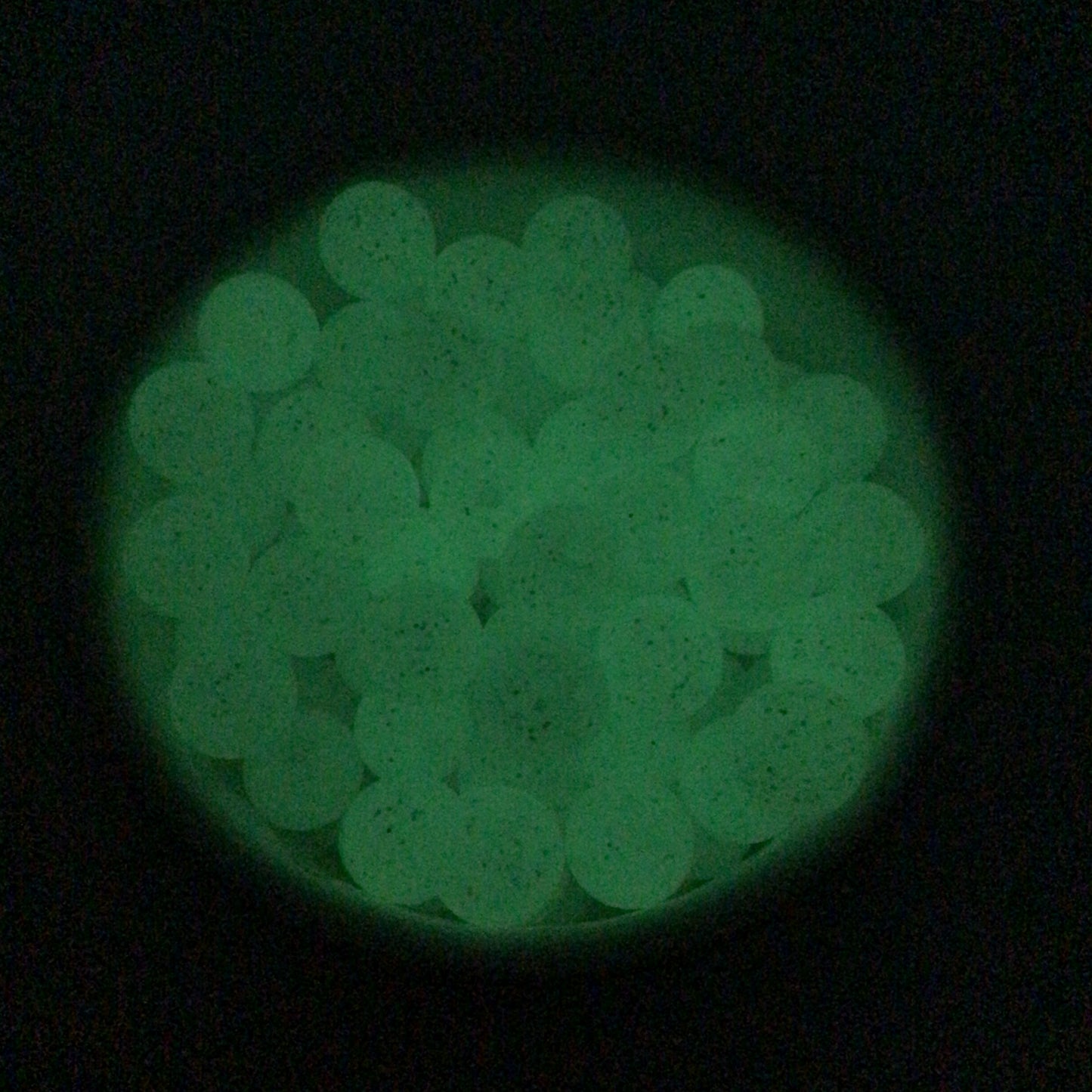 12mm Round Glitter Beads (Discontinued)