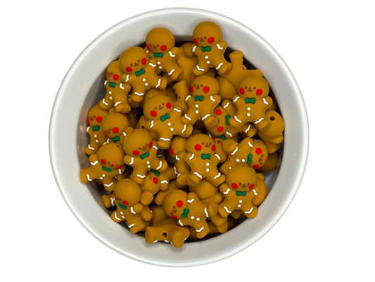 3D Gingerbread Man Focal Bead