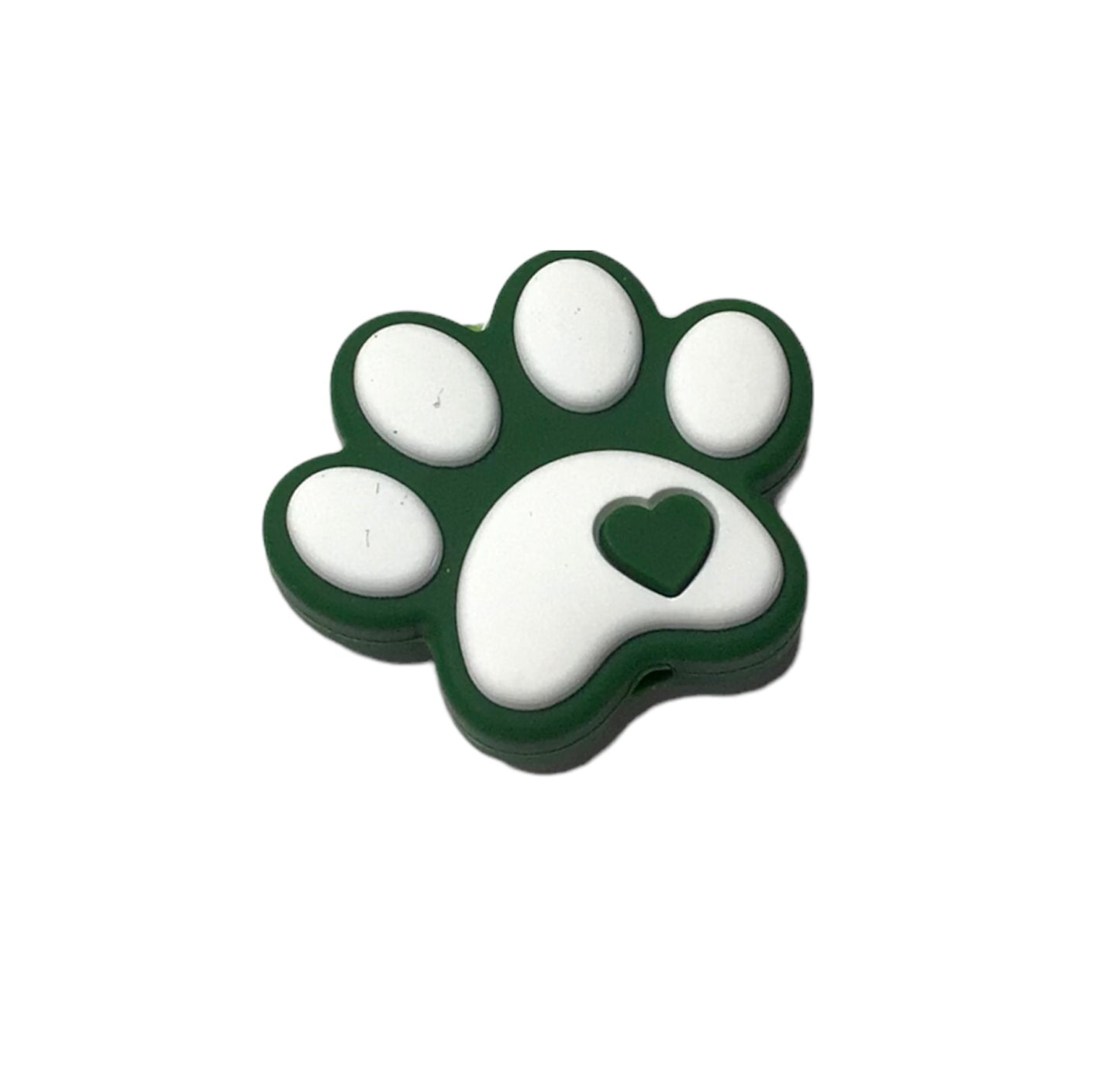 Dog Paw Focal Bead