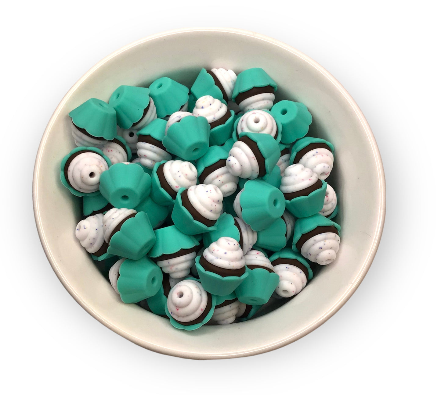 3D Cup Cake Focal Bead