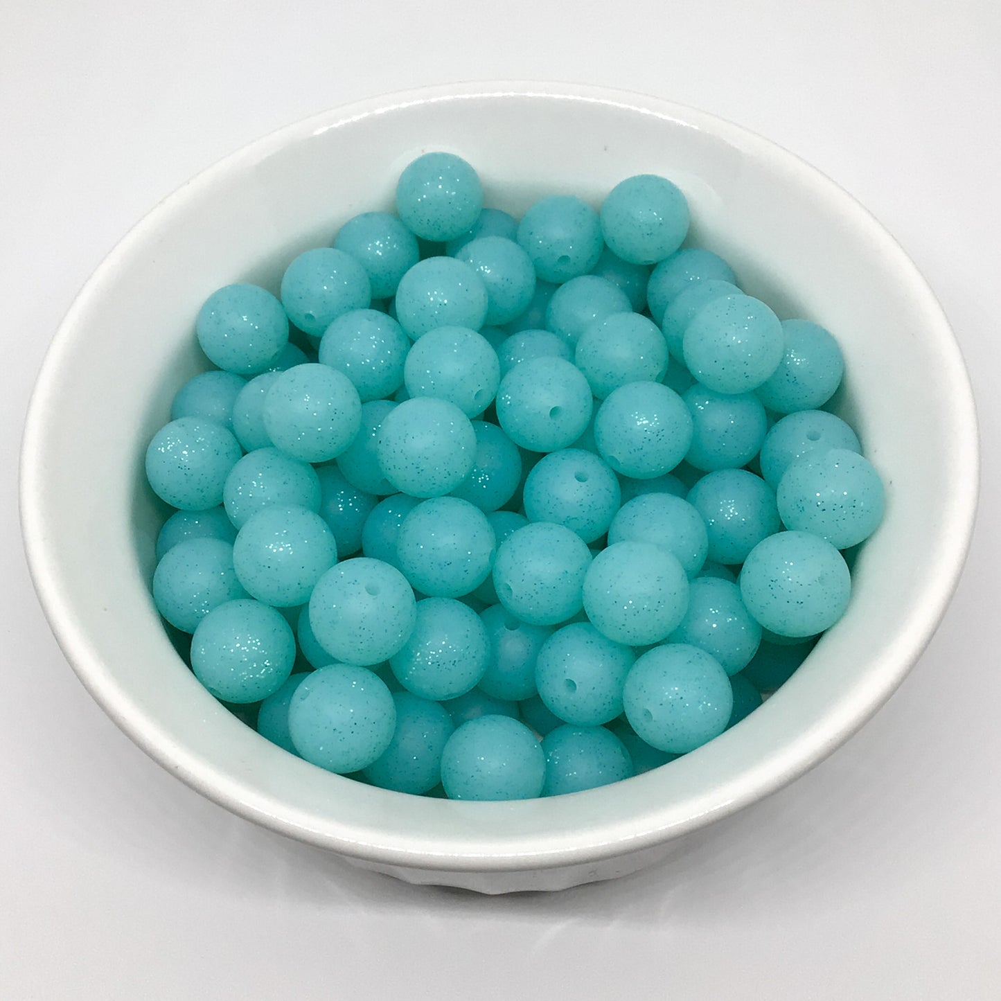 15mm Round Glitter Beads (Discontinued)