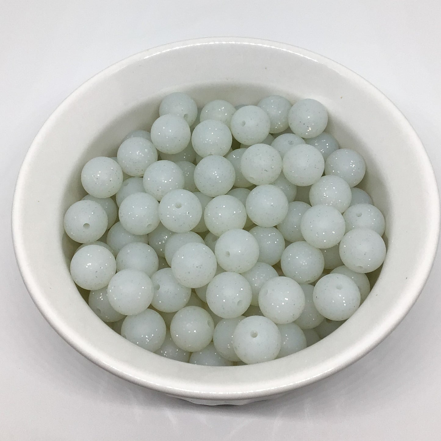 15mm Round Glitter Beads (Discontinued)